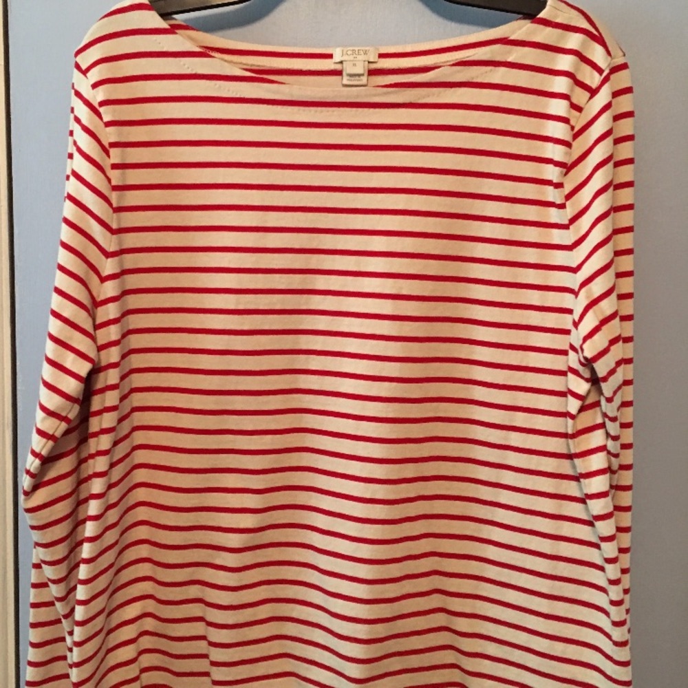 J crew striped shirt